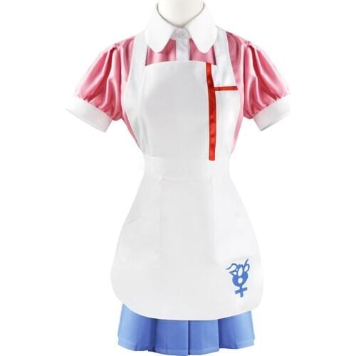 Mikan Tsumiki Cosplay Anime Danganronpa Dangan Ronpa 2 Cosplay Costume Women Outfit Sets Halloween Party Dress