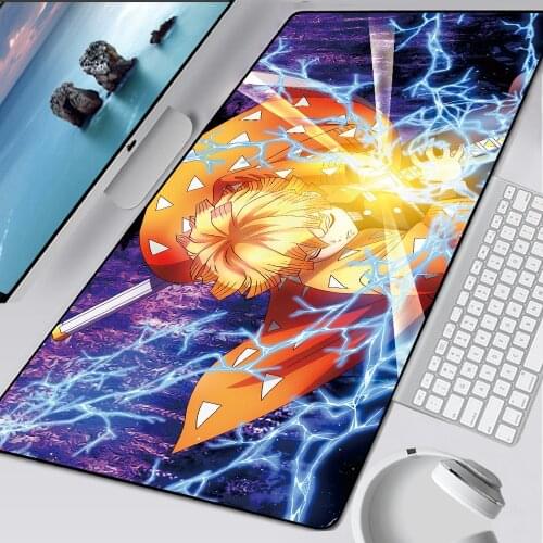 Anime Mousepad 80x30cm Natural Rubber Gaming Mouse Pad Office Home Big Gamer Mat Computer Desk Padmouse Keyboard Large Play Mats