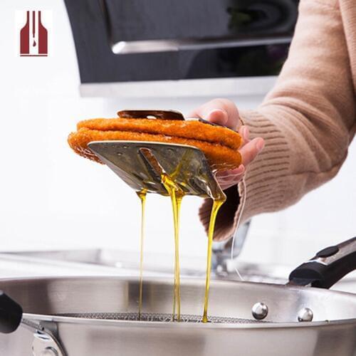 Stainless steel frying spatula frying fish spatula steak shovels Home kitchenware frying hot steaks clamp