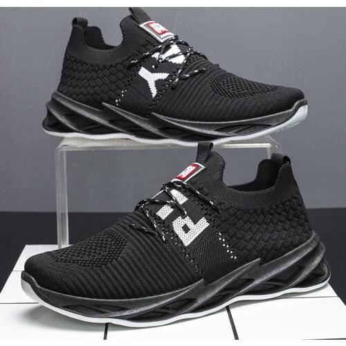 Mens shoes 2021 new Korean fashion simple mens sports and leisure mesh shoes autumn and winter breathable cloth shoes