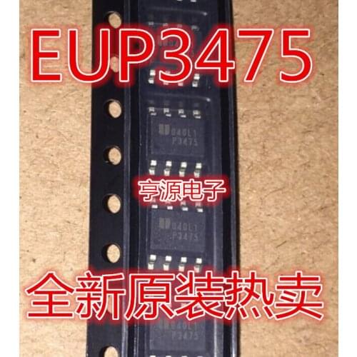 10PCS 100% New EUP3475DIR1 EUP3475 P3475 sop-8 Chipset