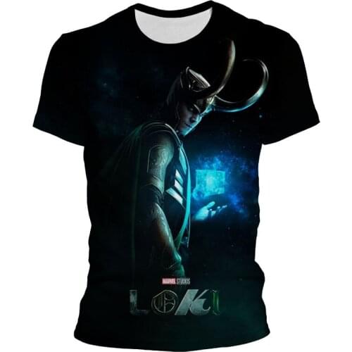 2021 Fashion Loki Laufeyson T Shirt Men Children Summer 3D Printed O-Neck Short Sleeve Cool Print Tops Tee Homme Clothing