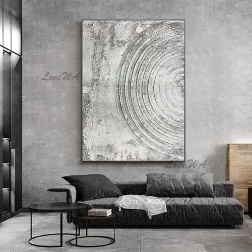 New Arrival Contemporary Geometric Abstract Painting Hand-painted Wall Art Decoration Picture For Living Room Unframed Painting