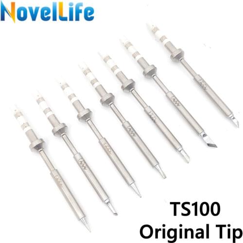 Original TS100 Mini Digital Soldering Iron Tip Replacement Bit Head B2 BC2 C4 D24 K I Ku ILS C1