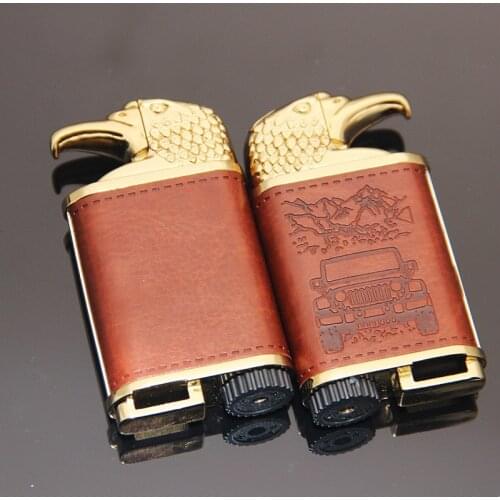 Originality Personality Will Fire Eagle Metal Inflation Windbreak Straight Lighter A Winger Foreskin Embossing Machine