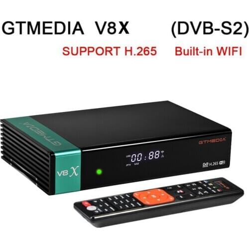👍 Original GT media V8X HD satellite Receiver DVB-S2 S2X Full HD USB 2.0 Europe CCAM SAT Decoder Receptor PK V8 HONOR V8 NOVA