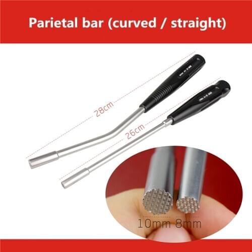 Orthopedic instruments reduction of hip and knee joint top rod with teeth insertion device in tibial plateau Bone graft forcep
