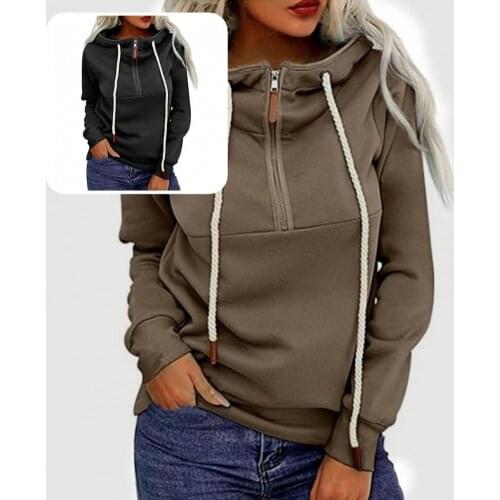 Casual Simple Women Hooded Fitting Sweatshirt Winter/Autumn Hoodie Hooded for Outdoor