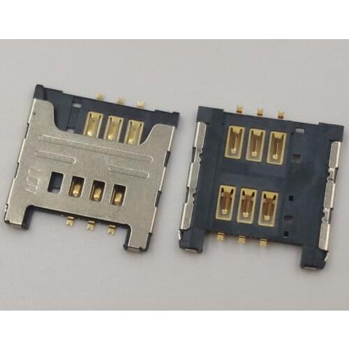 2Pcs Reader Sim Card Socket For Samsung Galaxy E120 E1200M E1200 I9003 I9023 I9070 I9082 I939D I939I Slot Tray Holder Connector