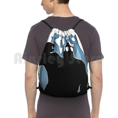 Blu Pyro-Team Fortress 2 Backpack Drawstring Bag Riding Climbing Gym Bag Tf2 Pyro Fire Team Fortress 2 Tf2 Blu Red Blue