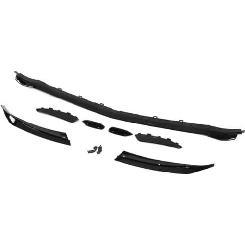 Front Bumper Splitter Bumper Lip Gloss Black for Auto Modification Replacement for Mercedes-Benz A-Class V177 Sedan AMG-Line