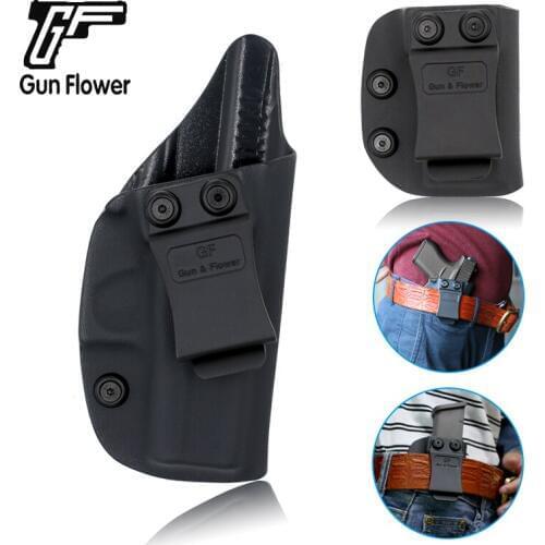 Gun&Flower Tactical Inside Concealed Carry Waistband Holster Fit Glock 43 Hidden Magazine Case for 9mm& .4 S&W
