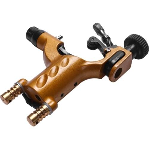 Tattoo Machine Set Gold Not Completed Tattoo Kit Professional Rotary Needle Elastic Self Adhesive Grip