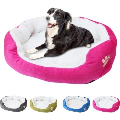 Warm Soft Fleece Pet Dog Cat Bed Puppy House Cozy Plush Pets Sleeping Sofa Washable Kitten Puppy Cushion Mat Cama Para Cachorro