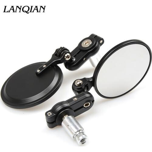 Universal Motorcycle Mirror View Side Rear Mirror For yamaha ybr 125 r3 mt07 r6 cnc z800 mt