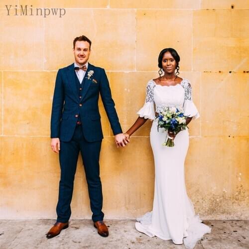 YiMinpwp Mermaid Silhouette Wedding Dresses