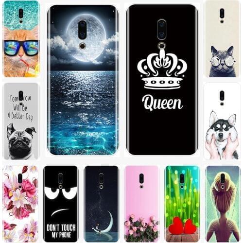 Back Cover For Meizu 16th 16x 15 Lite 16 Plus Soft Silicone Cute pattern painting Phone Case For Meizu U10 U20 Pro 6 7 Plus