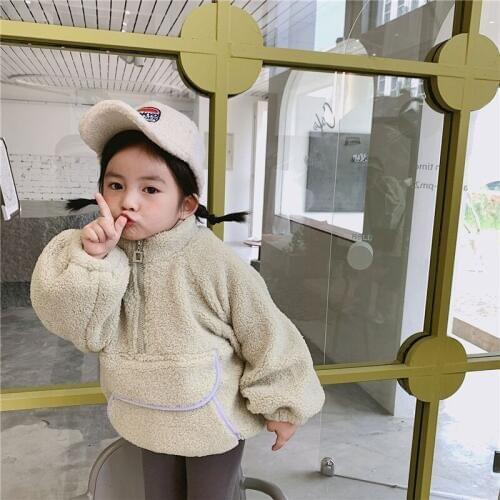 2 3 4 5 6 Years Toddler Girls Coat Warm Thicken Lambswool Jacket For Girl Kids Clothing 2019 Winter Baby Kids Coats High Quality