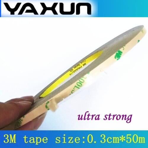 0.3CM*50M Super Strong Adhesion (3mm Wide),3M 300LSE Clear Double Side Stick Tape for Cellphone Touch Screen LCD Display Frame