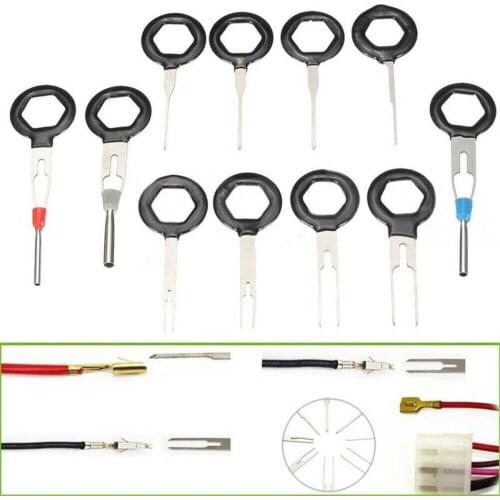 11 Pcs Auto Car accessories Radio Panel Door Clip Panel Trim Dash Audio Removal Kit Repair Hand Cockpit Pry Tool Accessories