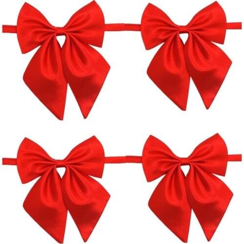 30pc/lot New Colorful Handmade Adjustable Large Pet Dog red Bow ties Neckties Big Dog Valentine Lover Grooming Supplies