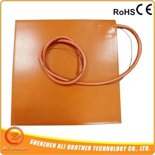 450x450MM 110V 750W Silicone heated bed with 100 K Thermistor, adhesive.heat mat.Aluminium heated,heatbed