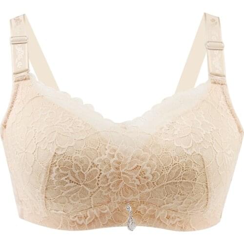 6043 Post-operative Breast Bra Large Size No Steel Ring Underwear Fake Chest Fake Breast Special Bra Lace Female