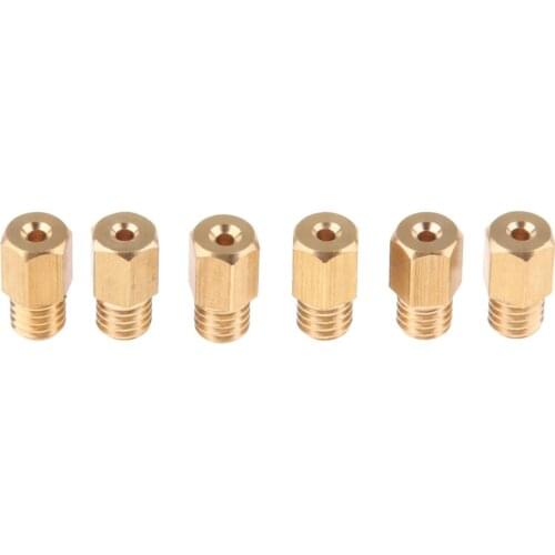 6x Motorcycle Carburetor Hex Head Main Jet Set 160 170 180 190 200 210 Size - M5 Thread