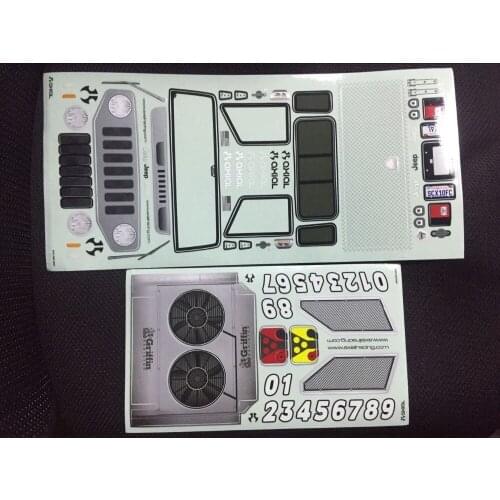 AX31207 AX31268 1/10 RC Crawler Car DIY Sticker for tamiya cc01 axial SCX10 II