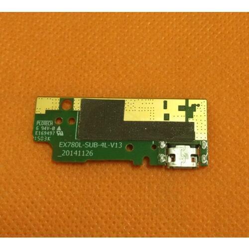 Used Original USB Plug Charge Board For PHICOMM EX780L Qualcomm Snapdragon 801 Quad Core 5.5" FHD Free shiping