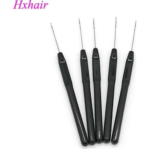 Freeshipping - 200pcs Plastic Handle Pulling Needle / Micro Rings / Loop Hair Extension Tools