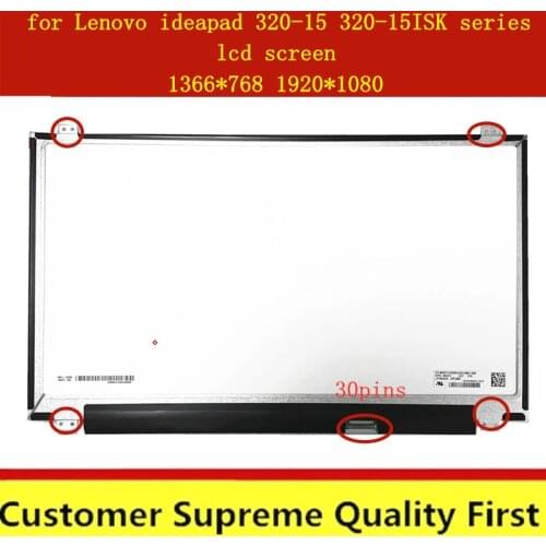 Free shipping Laptop LCD Screen For Lenovo Ideapad 320-15 320-15isk 80XH 80XL 80YE 15.6" LED Display eDP 30 Pins 320 15 isk