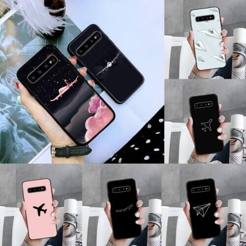 Aircraft Airplane fly travel cloud Phone Case For Samsung S6 S7 edge S8 S9 S10 e plus A10 A50 A70 note8 J7 2017