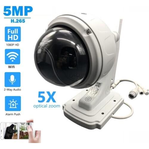 1080P Full HD Wireless IP Camera Wifi CCTV Camera Wifi PTZ Network Video Surveillance 5X Zoom Audio Microphone IR Night Vision