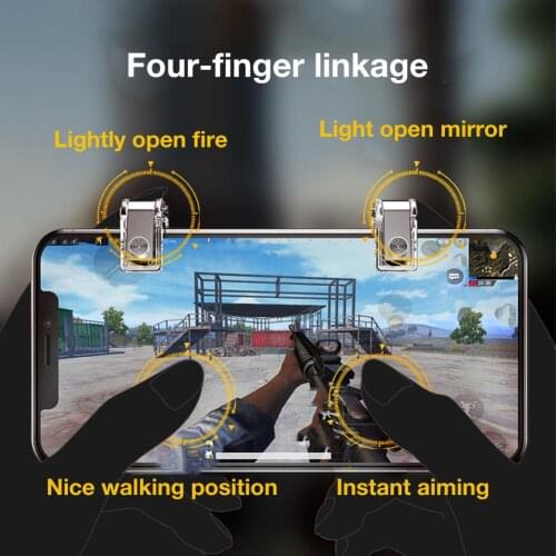 PUBG Controller Game Gamepad Joystick L1 R1 FreeFire Shooting Key Aim Button Trigger Gamepad For iPhone Android Mobile Phone