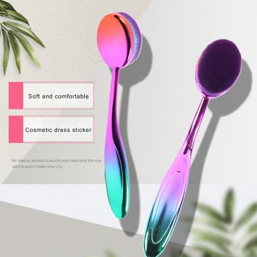Colorful Foundation Makeup Brushes Non-Marking Toothbrush Type Liquid Foundation BB Cream Nude Cosmetic Face Wash Brush Tool