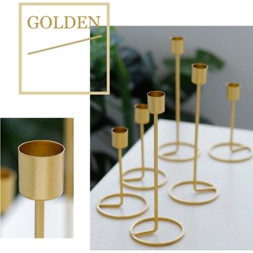Minimalist Candlestick Model Room Restaurant Decoration Iron Candle Holder Ornaments Metal Crafts home decor