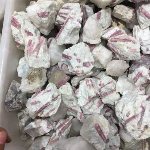 Natural Raw Red Tourmaline Crystal Gemstone Rough Reiki Healing Gemstone Crystal Wholesale For Home Decoration