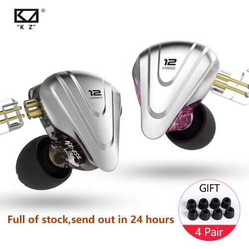 KZ ZSX 5BA+1DD Hybrid In Ear Earphone 12 Drivers Unit HIFI Headset DJ Monitor Earphone Earbuds KZ ZS10 PRO ZSN PRO ZSX CCA C12