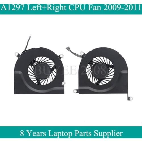 Laptop A1297 CPU Fan Set For Macbook Pro 17" A1297 Left and Right Cooler Cooling Fan 2009 2010 2011 Year