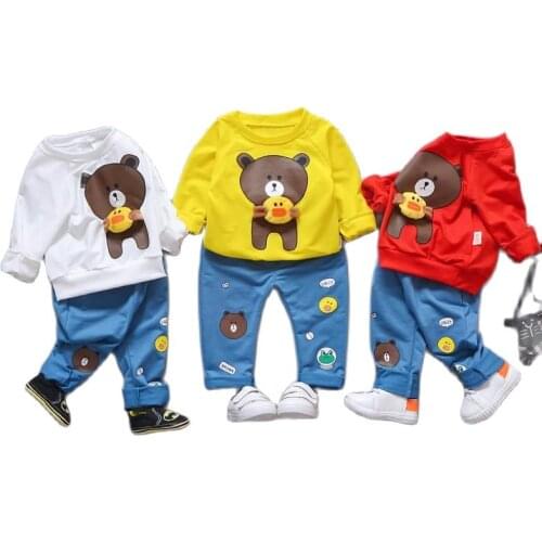 2019 Spring Autumn New Baby Boys Girls Sport Suit Children Boys Clothing Set Toddler Casual Kids Clothes Tracksuit Sets 1-4Y