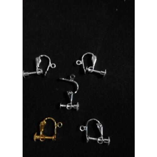 Wholesale 500pcs Adjustable Spiral Non-Perforated Ear Clip With Hanging Fashion Women Diy Jewelry Making Earrings Accessories