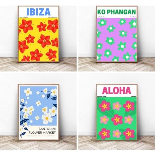 Aloha Flower Market Print, Flower Market Poster, Flower Aloha, Flower Wall, Flower Shop Sign, Flower Print, Florist Gift, Wall