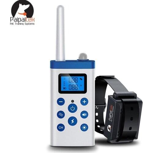 Rechargeable Dog Training Collar, Shock Collar with Remote 1100Yd Range Waterproof Safe Electronic Collar Tone Vibration Shock