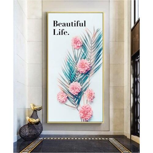 Inkjet print poster picture simple green plants restaurant decoration painting living room bedroom corridor wholesale