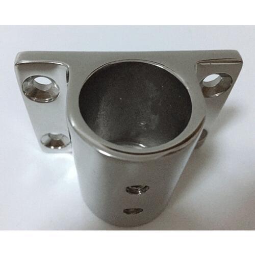 2 Pieces Boat Handrail Rectangle Base Marine 90 Degrees For 7/8 "22mm Tube