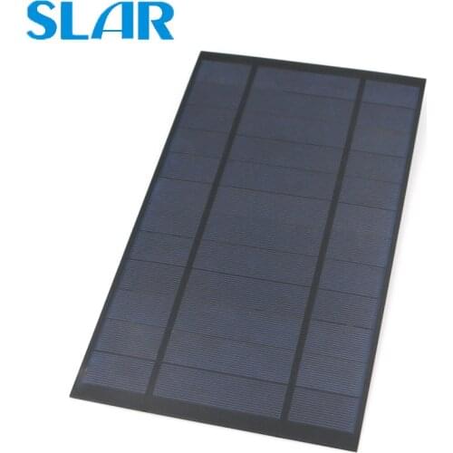 6V Solar Panel 2.5W 4.2W 7W Output USB Solar Cell Outdoor 18650 Battery Charger USB Female Port 6V Charge Regulators