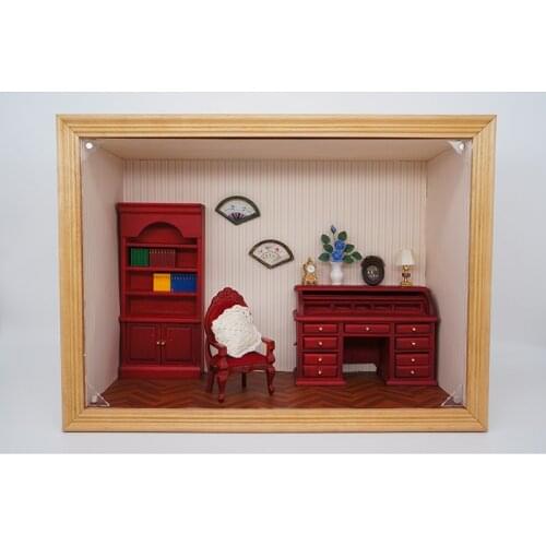 31pcs/set 1:12 Dollhouse Stylish Imitation Mini Study Model for Dollhouse Living Room, Study, Furniture Decoration Accessories