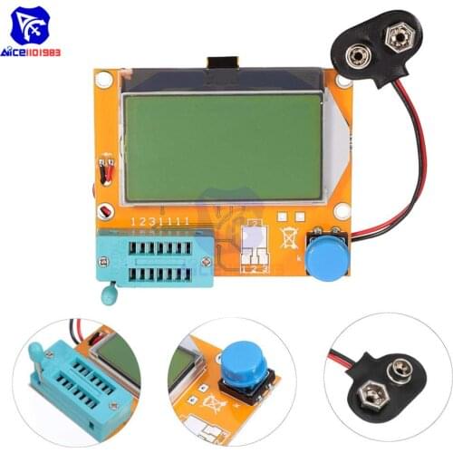 Mega328 LCR-T4 Transistor Tester Diode Triode Capacitor Meter MOS PNP/NPN M328 Capacitor SCR MOSFET Resistor Detector