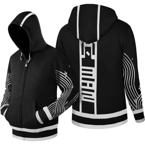 Tokyo Revengers Senju Kawaragi Brahman Cosplay Hoodie 3D Printed Hooded Sweatshirt Men Women Casual Streetwear Zip Up Jackat Coa